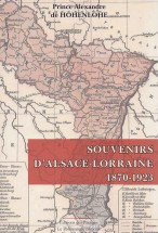 Souvenirs d’Alsace-Lorraine 1870-1923
